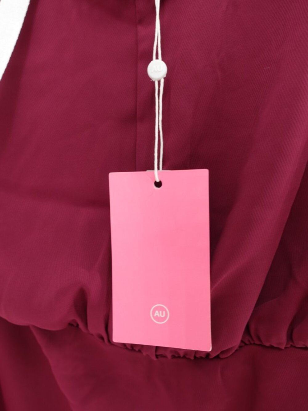 Amanda Uprichard Draped Mock Neck Mini Dress Berry NWT Size S - Picture 7 of 8